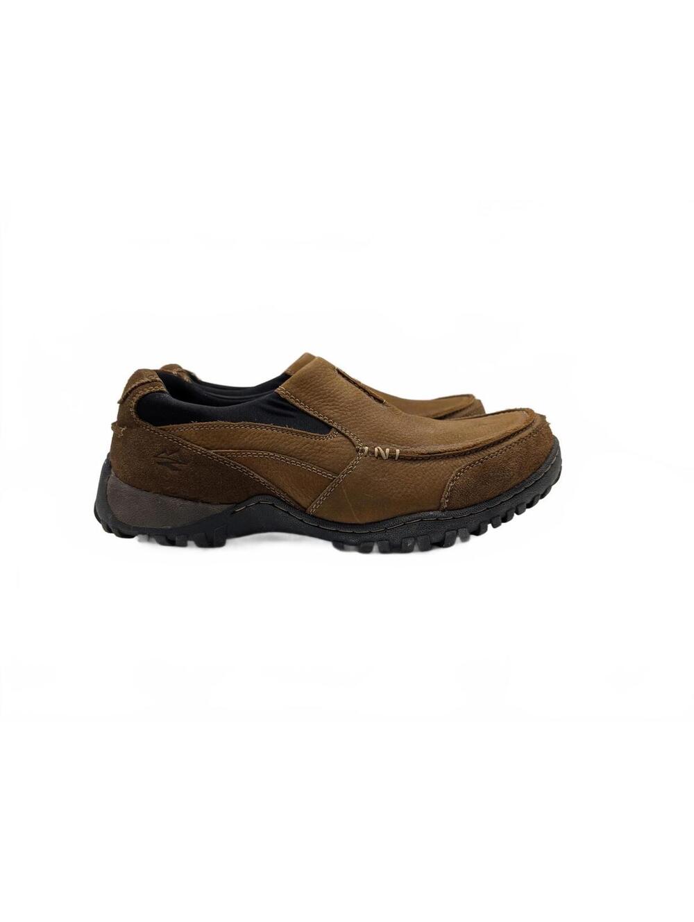 Men's Nunn Bush Quest Moc Toe Slip On Shoes Brown Size 11